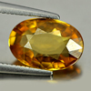 Yellow Zircon 3.28 Ct. Oval Shape 10.2 x 7 Mm. Natural Gemstone From Cambodia
