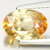 Yellow Zircon 2.91Ct. Oval Shape 9 x 6.2 Mm. Natural Gemstone Cambodia