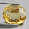 Yellow Zircon 2.73 Ct. Oval Shape Size 8.4 x 7 Mm. Natural Gemstone Cambodia