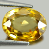 Yellow Zircon 2.90 Ct. Oval Shape 9.3 x 7.2 Mm. Natural Gemstone From Cambodia