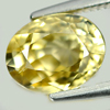 Yellow Zircon 2.76 Ct. Oval Shape 8.3 x 6.5 x 4.9 Mm. Natural Gemstone Cambodia