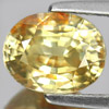 Good Natural Gemstone 3.39 Ct. Oval Shape Yellow Color Zircon