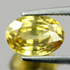 Yellow Zircon 3.40 Ct VS Oval Shape 9.3 x 6.4 Mm. Natural Gemstone From Cambodia