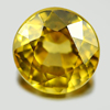 Yellow Zircon 3.76 Ct. VVS Round Shape Size 8.2 Mm. Natural Gemstone Cambodia