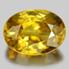 Yellow Zircon 4.36 Ct. VVS Oval Shape 10.4 x 7.6 Mm. Natural Gemstone Cambodia