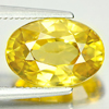 Yellow Zircon 4.44 Ct. VVS Oval Shape 10.2 x 7.1 Mm. Natural Gemstone Cambodia