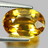 Yellow Zircon 4.06 Ct. Oval Shape 10.2 x 7.2 Mm. Natural Gemstone Cambodia