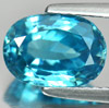 Good Natural Gemstone 3.68 Ct. Oval Shape Blue Color Zircon