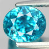 2.33 Ct. Good Oval Shape Natural Blue Color Zircon Gem