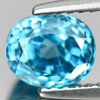 Blue Zircon 2.07 Ct. Oval Shape 6.8 x 5.7 x 5.1 Mm. Natural Gemstone Cambodia