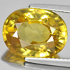 Yellow Zircon 9.37 Ct. VVS Oval Shape 13.4 x 10.3 Mm. Natural Gemstone Cambodia