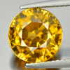 Yellow Zircon 7.08 Ct. Clean Round Shape 9.8 Mm. Natural Gemstone From Cambodia