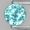 Blue Zircon 0.85 Ct. VVS Round Shape 4.4 Mm. Natural Gemstone Cambodia