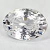 Natural White Zircon Gemstone 1.21 Ct. Oval Shape 7 x 5.1 Mm. From Cambodia Natural White Zircon Gemstone 1.21 Ct. Oval Shape 7 x 5.1 Mm. From Cambodia