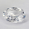 Natural White Zircon Gemstone 0.98 Ct. Oval Shape 7 x 5 Mm. Natural White Zircon Gemstone 0.98 Ct. Oval Shape 7 x 5 Mm.