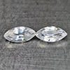 Natural White Zircon 1.68 Ct. Marquise Shape 8 x 4 Mm Gemstones From Cambodia