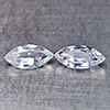 Natural White Zircon 1.87 Ct. Marquise Shape 8 x 4 Mm Gemstones From Cambodia