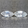 Natural White Zircon 1.56 Ct. Marquise Shape 8 x 4 Mm Gemstones From Cambodia