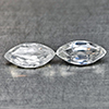 Natural White Zircon 1.64 Ct. 2 Pcs Marquise Shape 8 x 4 Mm Gemstones