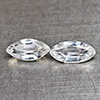 Natural White Zircon 1.60 Ct. 2 Pcs Marquise Shape 8 x 3.9 Mm Gemstones
