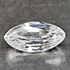Natural White Zircon 1.06 Ct. Marquise Shape 8.3 x 4.2 Mm Gemstone from Cambodia