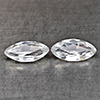 Natural White Zircon 1.53 Ct. 2 Pcs Marquise Shape 8.2 x 4.2 Mm Gemstones