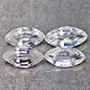 Natural White Zircon 3.15 Ct. 4 Pcs. Marquise Shape 8.2 Mm Gemstones