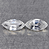 Natural White Zircon 1.51 Ct. 2 Pcs. Marquise Shape 7.2 Mm Gemstones