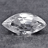 Natural White Zircon 0.98 Ct. Marquise Shape 8 x 3.9 Mm Gemstones From Cambodia