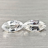 Natural Gems White Color Zircon 1.40 Ct. 2 Pcs. Marquise