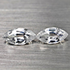 Natural Gems White Color Zircon 1.82 Ct. 2 Pcs. Marquise