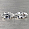 Natural Gems White Color Zircon 1.52 Ct. 2 Pcs. Marquise