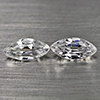 Natural Gems White Color Zircon 1.74 Ct. 2 Pcs. Marquise