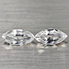 Natural Gems White Color Zircon 1.34 Ct. 2 Pcs. Marquise