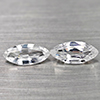 Natural Gems White Color Zircon 1.42 Ct. 2 Pcs. Marquise