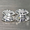3.23 Ct. 4 Pcs. Marquise Natural Gems White Color Zircon