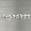 2.76 Ct. 4 Pcs. Marquise Natural Gems White Color Zircon