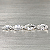 2.65 Ct. 4 Pcs. Marquise Natural Gems White Color Zircon
