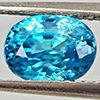 Natural Blue Zircon 2.27 Ct. Oval Shape 7.6 x 5.8 Mm Gemstone From Cambodia