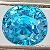 Natural Blue Zircon 3.14 Ct. Oval Shape 7.3 x 6.5 Mm Gemstone From Cambodia
