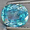 Natural Blue Zircon 2.34 Ct. Oval Shape 8.2 x 7.9 Mm Gemstone from Cambodia Natural Blue Zircon 2.34 Ct. Oval Shape 8.2 x 7.9 Mm Gemstone from Cambodia