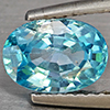 Natural Blue Zircon 2.27 Ct. Oval Shape 8.5 x 6.2 Mm Gemstone from Cambodia Natural Blue Zircon 2.27 Ct. Oval Shape 8.5 x 6.2 Mm Gemstone from Cambodia