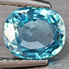 Natural Blue Zircon 2.62 Ct. Oval Shape 8.3 x 7 Mm Gemstone from Cambodia Natural Blue Zircon 2.62 Ct. Oval Shape 8.3 x 7 Mm Gemstone from Cambodia