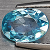 Natural Blue Zircon 2.39 Ct. Oval Shape 9.1 x 6.5 Mm Gemstone from Cambodia