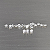 Natural White Zircon Gemstones 0.36 Ct. 19 Pcs. Round Diamond Cut 1.8 Mm. Natural White Zircon Gemstones 0.36 Ct. 19 Pcs. Round Diamond Cut 1.8 Mm.