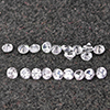 Natural White Zircon Gemstones 0.36 Ct. 20 Pcs. Round Diamond Cut 1.4 Mm Natural White Zircon Gemstones 0.36 Ct. 20 Pcs. Round Diamond Cut 1.4 Mm