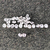 Natural White Zircon Gemstones 0.65 Ct. 30 Pcs. Round Diamond Cut 1.5 Mm.