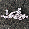 Natural White Zircon Gemstones 0.65 Ct. 30 Pcs. Round Diamond Cut 1.5 Mm. Natural White Zircon Gemstones 0.65 Ct. 30 Pcs. Round Diamond Cut 1.5 Mm.