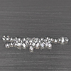 Natural White Zircon Gemstones 0.90 Ct. 42 Pcs. Round Diamond Cut 1.5 Mm. Natural White Zircon Gemstones 0.90 Ct. 42 Pcs. Round Diamond Cut 1.5 Mm.