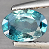 Natural Blue Zircon Gemstones 1.19 Ct. Oval Shape 7.2 x 5.2 Mm.